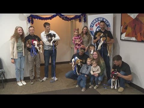 Hoosier soldiers reunited with puppies