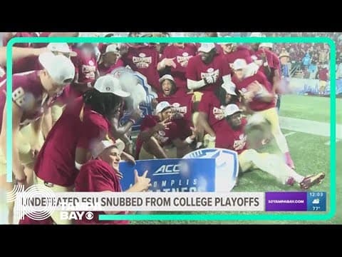 Undefeated Florida State snubbed from college playoffs
