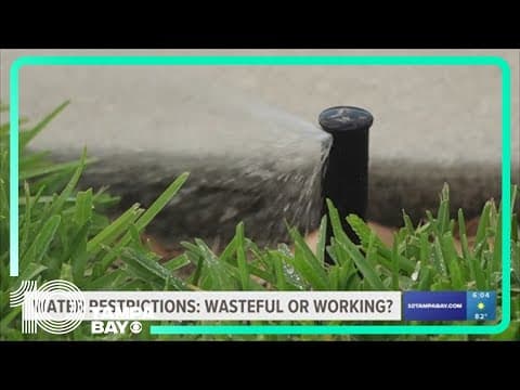 Water use down since Hillsborough County restrictions put in place