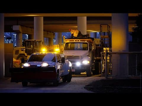 Crews prep to treat slick roads in North Texas
