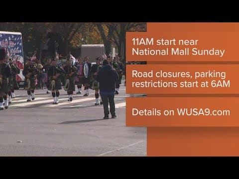 National Veterans Day Parade bringing traffic closures to DC
