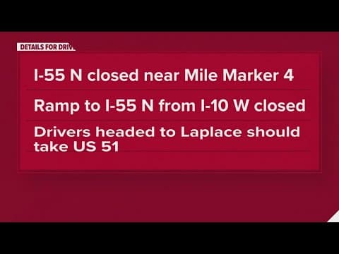 I-55 northbound closed due to crash, state police say
