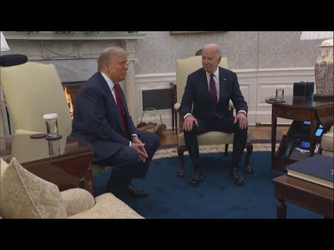 Donald Trump and Joe Biden meet at White House