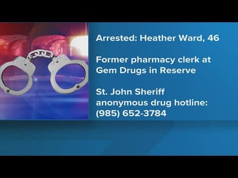 Pharmacy clerk arrested for prescription drug fraud, St. John Sheriff says