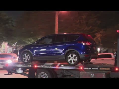 Breaking: Suspect vehicle found in manhunt for 2 men after deputy shot in NE Harris County