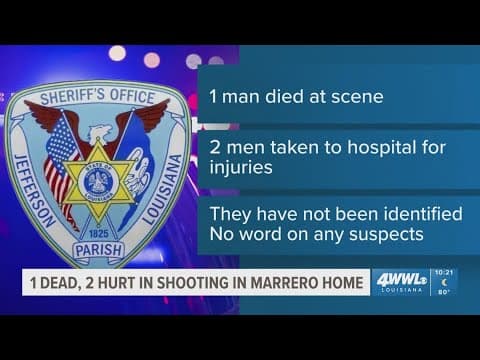 Triple shooting in Jefferson Parish leaves 1 dead, 2 wounded, sheriff reports