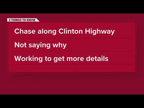 Police chase leads Anderson County authorities into Knox County Saturday evening