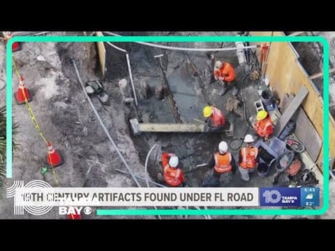 Section of buried maritime vessel 'believed to be' from 19th century found in Downtown St. Augustine