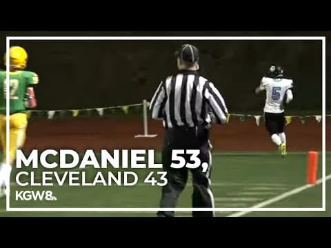 McDaniel outlasts Cleveland in high-scoring affair | Friday Night Football