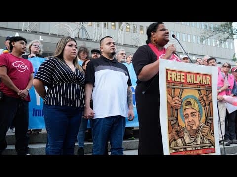 NOW: Kilmar Abrego Garcia's attorney speaks at ICE rally