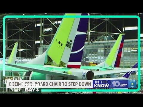 Boeing CEO to step down after series of high-profile safety issues