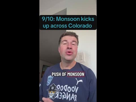 Monsoon kicks up across Colorado