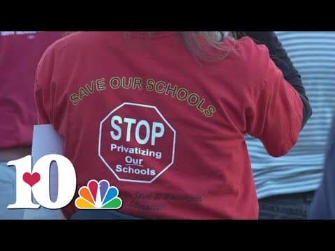 Rally urges Knox Co. Schools to formally oppose state proposal for universal school vouchers