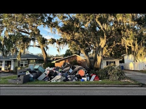 Tampa city leaders give update on storm debris collection after Milton