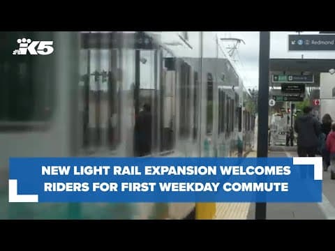 New light rail line opens up for first weekday commute