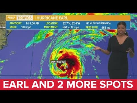 Friday morning tropical update: Hurricane Earl; 2 systems off Africa