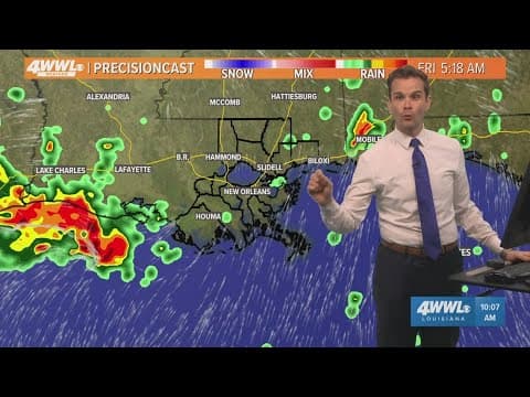 10AM UPDATE: Tracking Tropical Showers across Southeast Louisiana