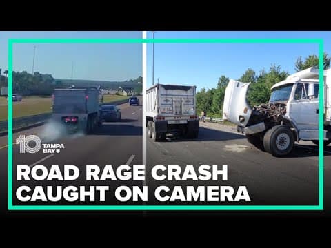 Road rage causes crash between dump truck, two semi-trucks, FHP troopers say