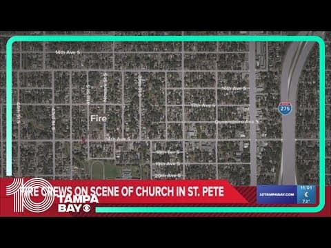 Crews respond to fire at church in St. Pete