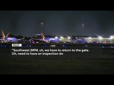 Terrifying takeoff as bullet hits Southwest flight in Dallas