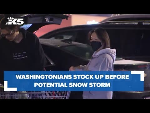 Stocking up before the storm: How Washingtonians are preparing for potential snow