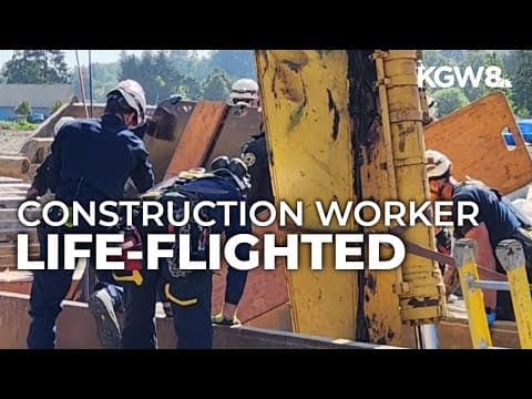 Crews rescue injured construction worker from trench