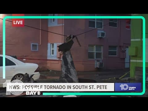 Severe storms cause damage in south St. Pete