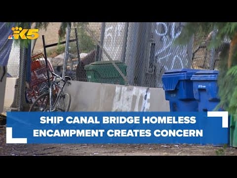 Neighbors concerned over homeless encampment under Ship Canal Bridge