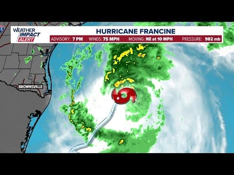 Track Hurricane Francine: Latest path and impacts for the Cat. 1 storm moving toward Louisiana