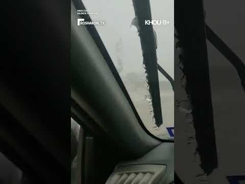 Texas weather: Hail coming down in Rosharon | 5/5/25