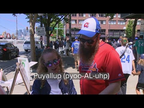 Tourists answer Seattle trivia, try to pronounce Washington city names
