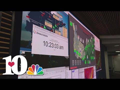 TV monitoring rainfall, weather conditions as storms move through East TN