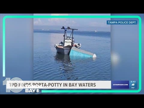 Porta-potty found in Bay after Hurricane Idalia