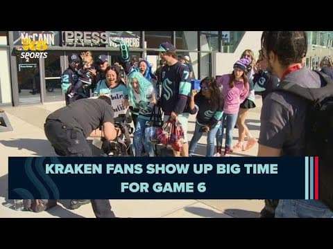 Kraken fans show up big for Game 6, still hopeful for a win on Sunday
