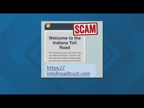 Hoosiers getting scammed by fake Indiana Toll Road account