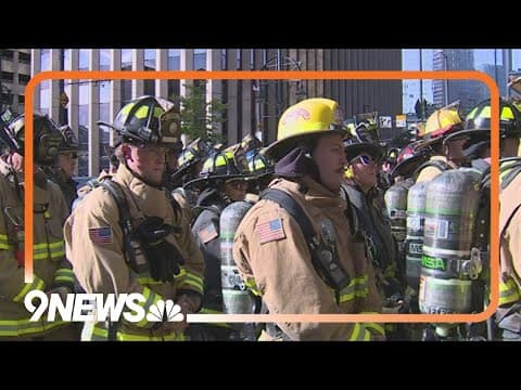 Firefighters gather in downtown Denver for 9/11 memorial stair climb