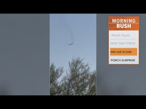 Video shows American Airlines plane smoking after it left Las Veags