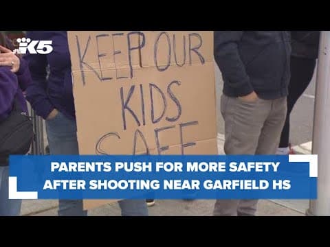 Parents protest outside Garfield High School calling for more safety, one week after shooting