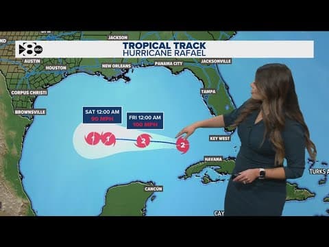 Hurricane Rafael tracker: Latest forecast and path Thursday