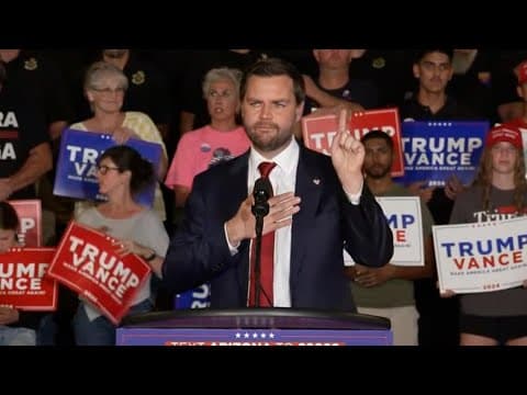 JD Vance full speech at campaign rally in Tucson, AZ (Oct. 22, 2024)