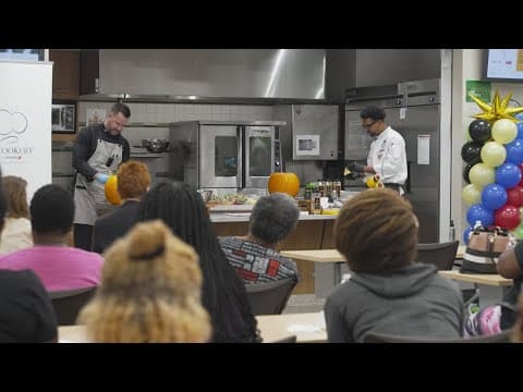 Celebrity chefs teach South Dallas residents how to cook delicious foods with healthy ingredients