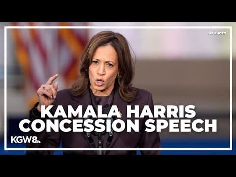 Watch now: Kamala Harris concession speech