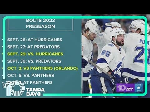 Calling all Lightning fans! 2023 Tampa Bay preseason schedule announced