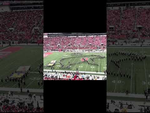 Ohio State Marching Band mocks Michigan during halftime show #shorts