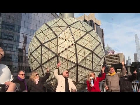 Times Square New Year's Eve ball is unveiled in NYC