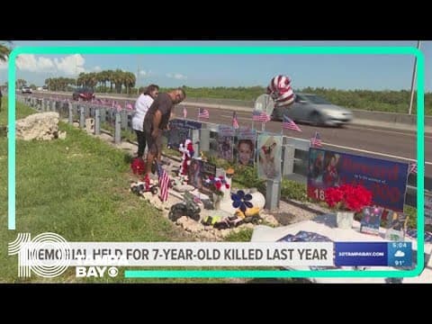 Family of seven-year-old shot and killed on 4th of July in Tampa hold memorial