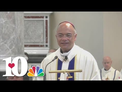 Archbishop Shelton Fabre leads mass in Knoxville after Bishop Emeritus Richard Stika resigns