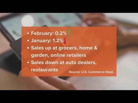 Commerce data shows spending is down, officials say