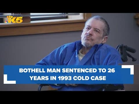 Bothell man sentenced to 26 years in 1993 homicide cold case