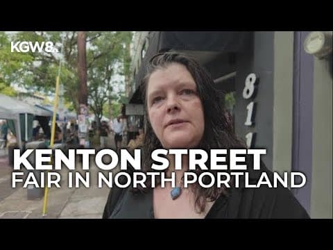 Thousands pack Kenton Street Fair as vendors, music and food fill North Portland streets